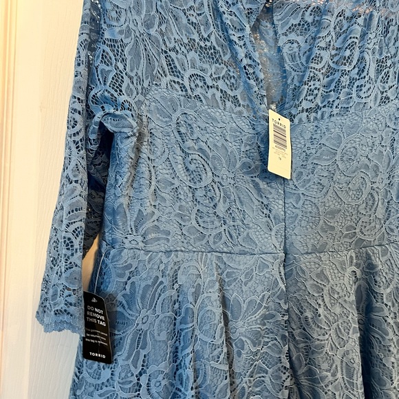 Torrid blue lace dress NWT. Will consider all offers. - Picture 7 of 7